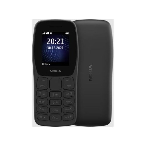 105-Africa Edition-1.77"-Dual Sim-800mAh-FM Radio-Torch- Charcoal