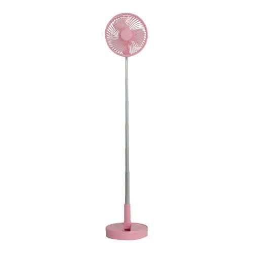Adjustable Height & Rechargeable Fan Folding Fan - Zk-2028 - 3600mAh - Pink