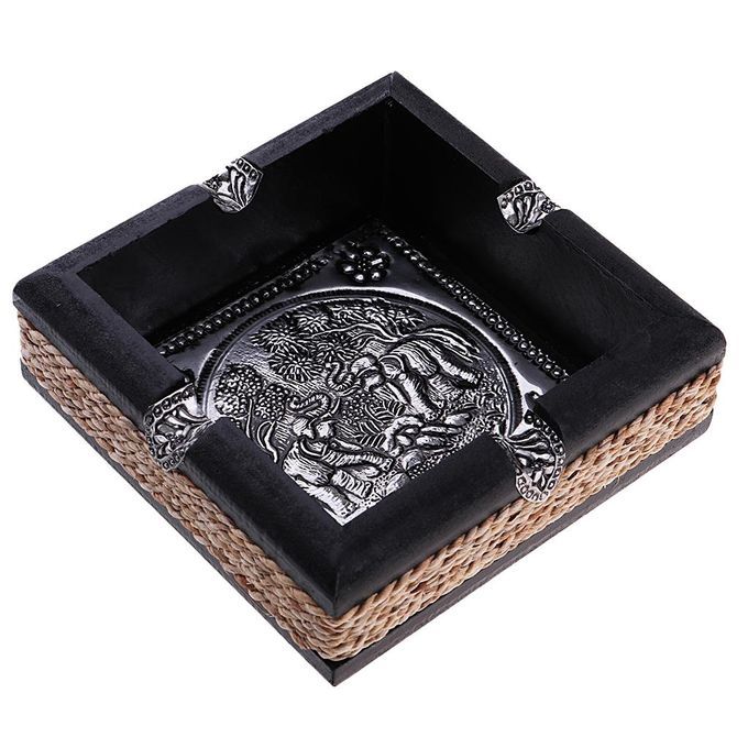 Wooden Handmade  Tobacco Ashtray 4  Resting Holder L