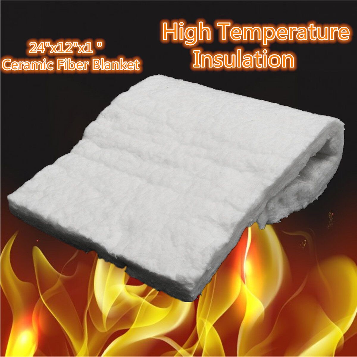 24 "x12" X1 " Aluminum Silicate High Temperature Insulation Ceramic Fiber Blanket