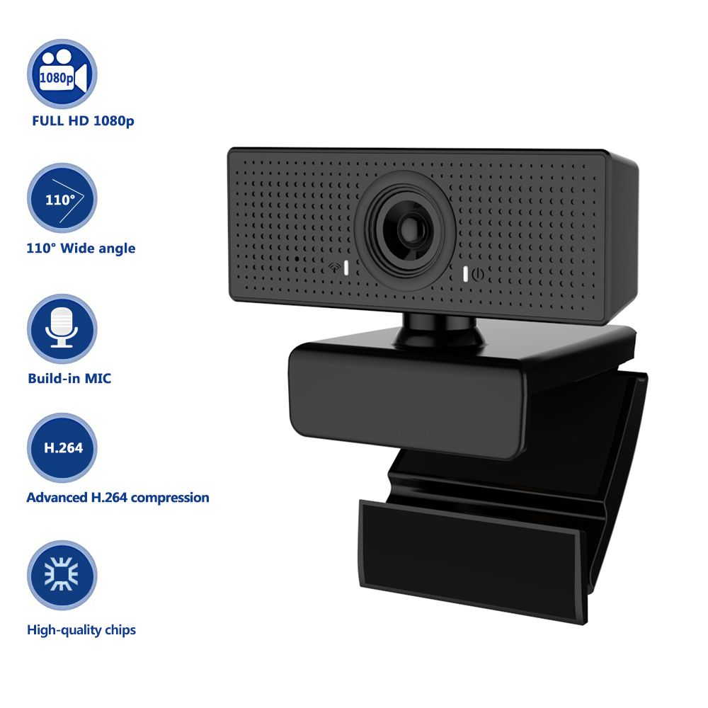 C60 Web Camera 1080P Full HD Webcam Wide Angle Support H264