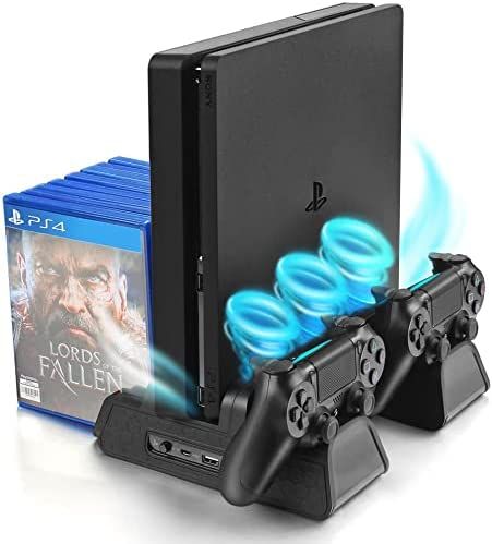 PS4 Controller Charger Station Dock Charging Mount With Fan