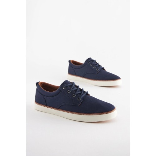 Textile Derby Trainers - Navy Blue
