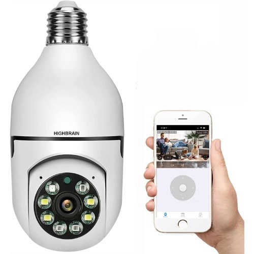 Panoramic Camera Wifi Smart Bulb Security Camera - 1080ip 360