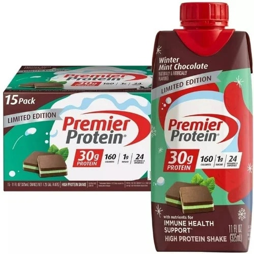 Premier Protein Winter Mint Chocolate - 30g X 15 Bottles