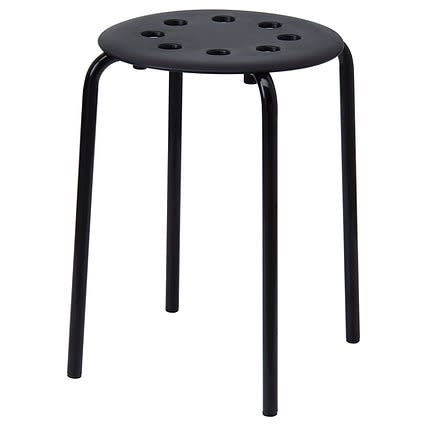 Marius Stool - 45cm - Black