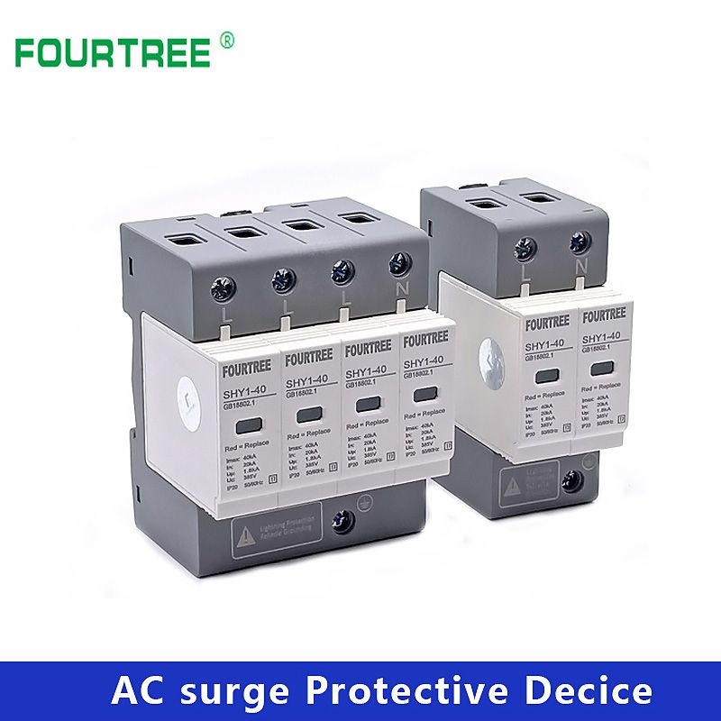 Protection AC House 4P 1P Surge 30KA〜60KA 2P 20〜40KA 3P SPD