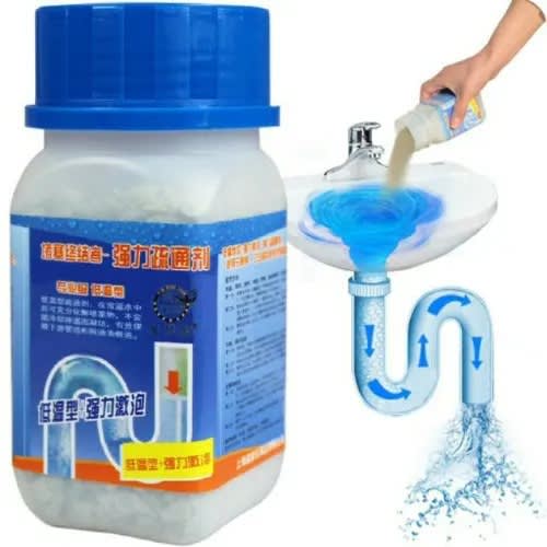 Powerful Sink & Blockage Drainage Cleaner & Sewer Pipe Channel Cleaning Powder- 500g
