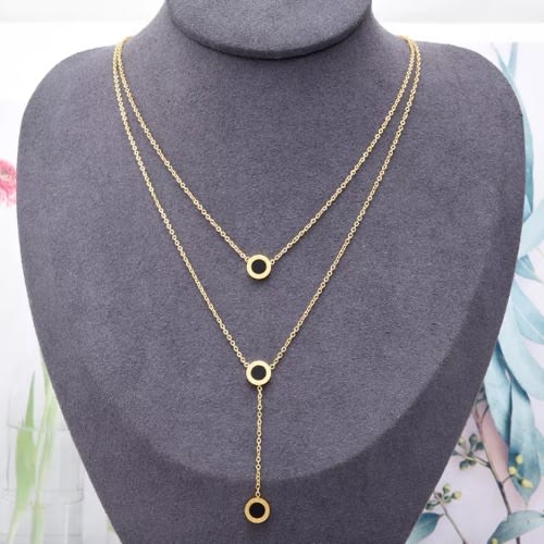 Roman Numerals Layered Necklace