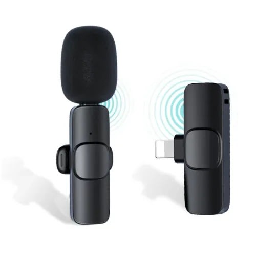 Wireless Lavalier Lapel Microphone - Mini Mic For iPhone