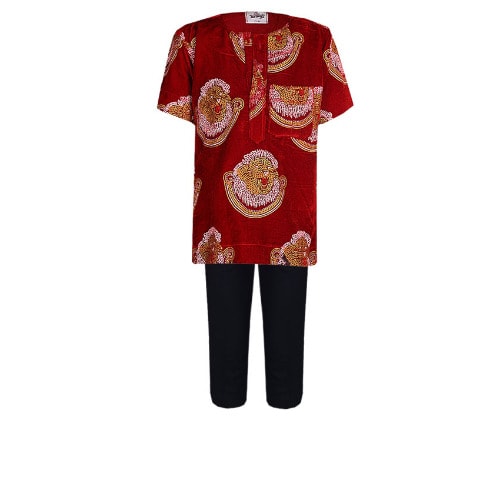 Igbo Cultural Traditional Wear In Isiagwu For Boys