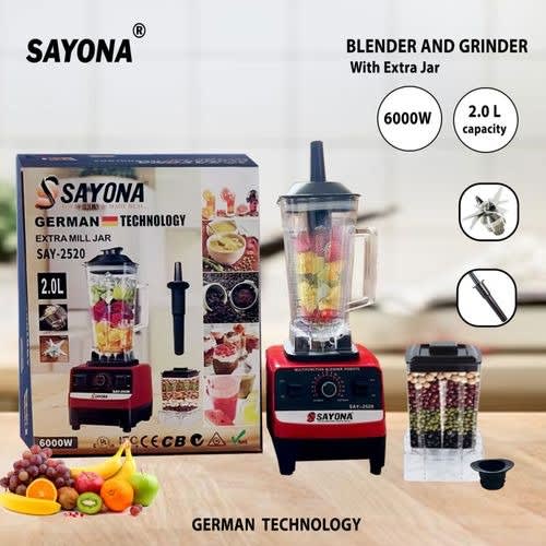 German Industrial Food Crusher Blender - Extra Mill Jar - 6000W