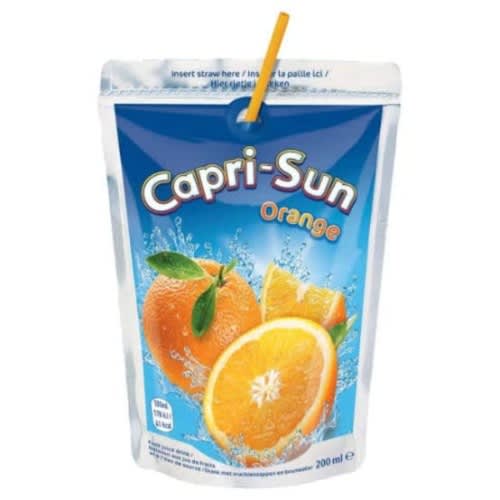 Capri Sun 100% Orange Fruit Juice - Pack Of 40 - 200ml