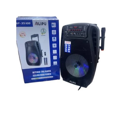Ailipu Big 15" Rechargeable Wireless Pa System - 8000W - Sp-3510d