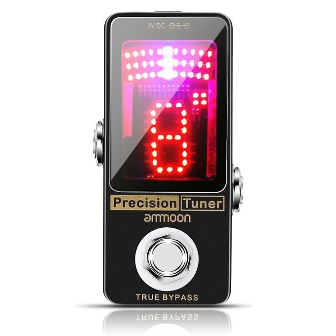 Ammoon Precision Chromatic Tuner Pedal Large LED Display