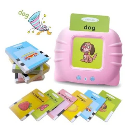Kids Early Learning Reading & Talking Flash Cards - Pocket Vocabulary - 2-8years - Rechargeable
