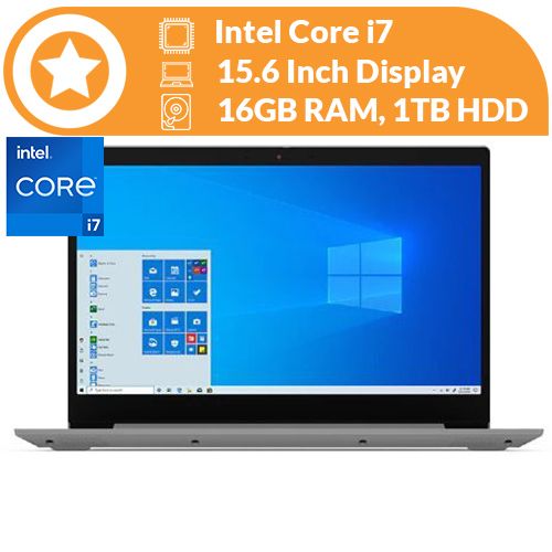 Ideapad 3- INTEL CORE I7 1TB 16GB RAM 11TH GEN WINS 10 PRO + FREE BAG