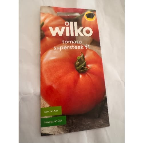 Wilko Tomato Supersteak F1 Seeds - 10 Seeds