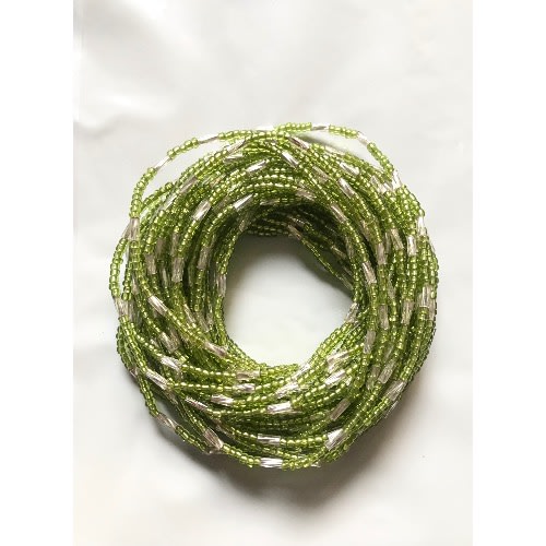 Green Sand Waist Beads-3 Strands