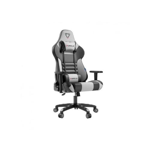 Furgle Gaming Chair With Footrest - Black/white