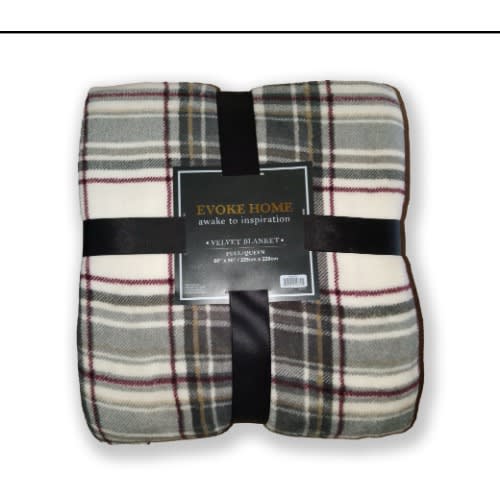 Full Queen Velvet Blanket - Multicolor