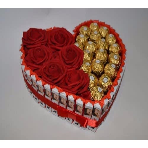 Heart Rose Gift Box For Him Or Her