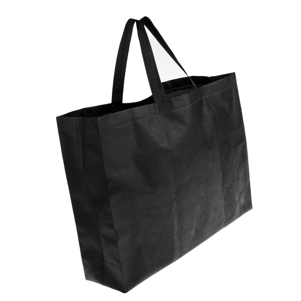 Black Nylon Outdoor Multifunctional Storage Bag Shopping Grocery Tote