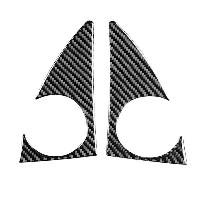 2Pcs A Pillar Speaker Sticker Wear-resistant Dustproof-Black