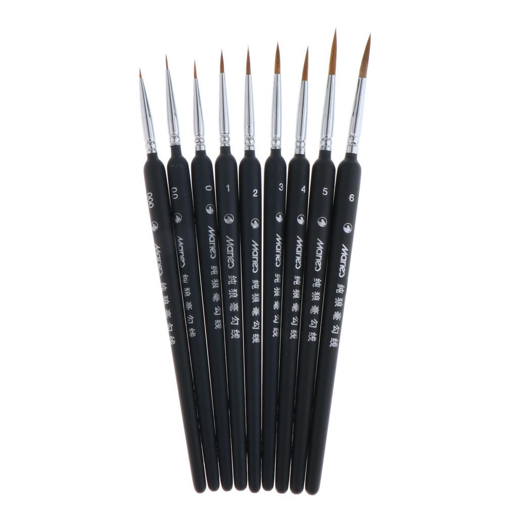 Paint Brush Set Professional Hair Brush Art Acrylic