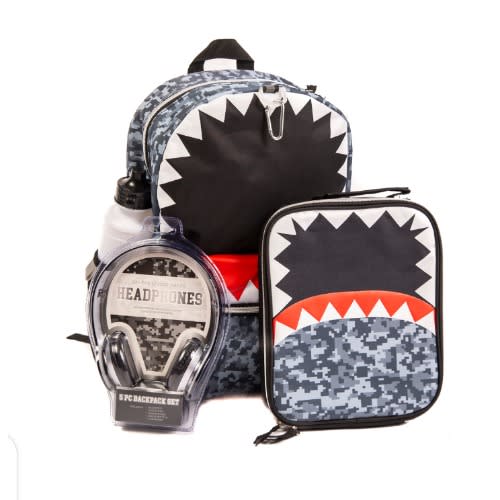 16" Shark Backpack Set For Kids