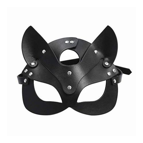 Leather Mask Cat Face Mask Halloween Princess Party Mask