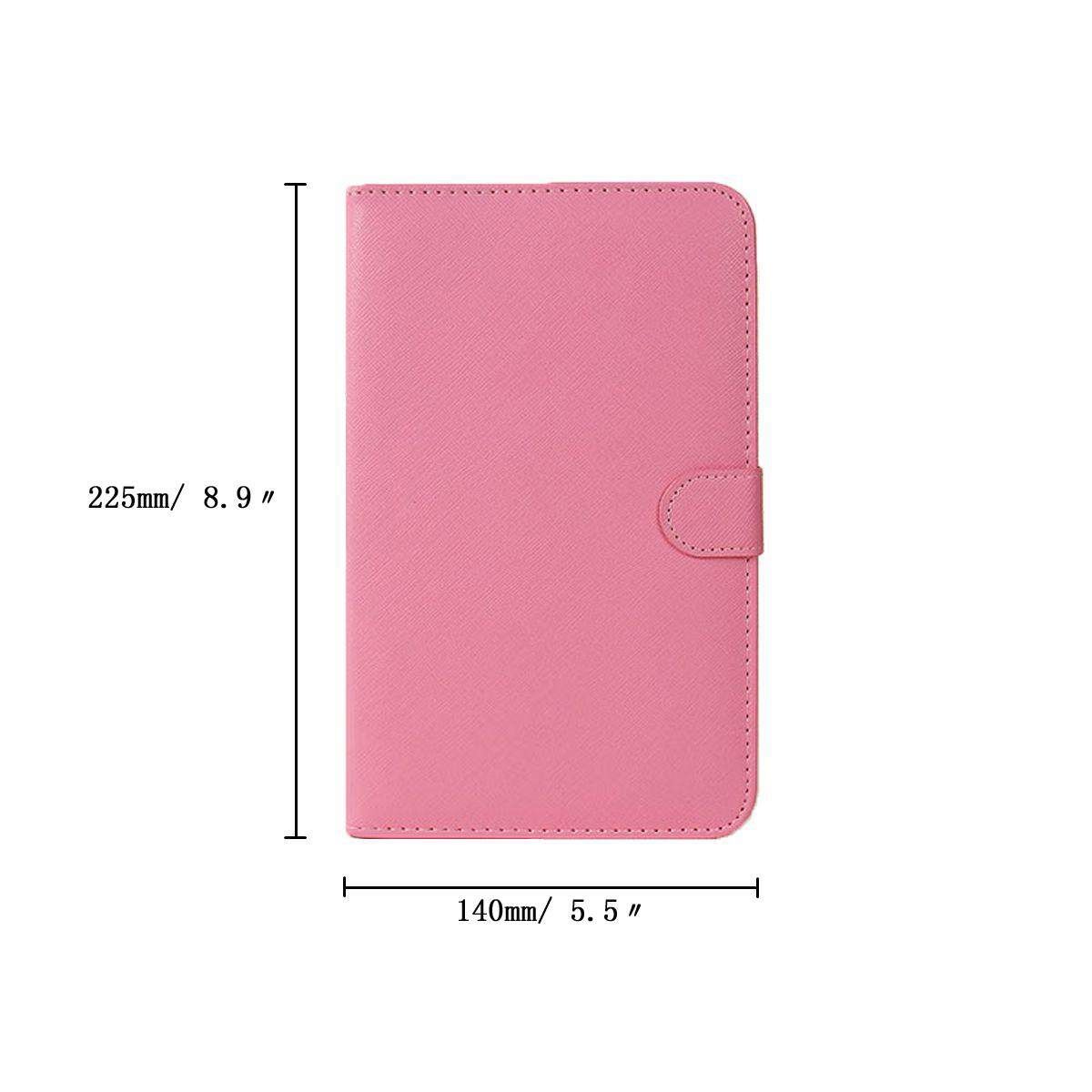 General Wired Keyboard Flip Case For Andriod Mobile Phone 4.2''-6.5'' Pink (pink)