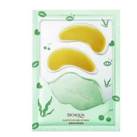 Bioaqua Elastic Cherry Eye And Lip,  Green Seaweed Mask