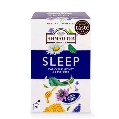 Sleep Herbal Tea With Camomile - Honey & Lavender - 20 Foil Teabags