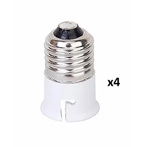 Lamp Holder Converter - Screw To Pin Light Bulb Adapter -4 Pcs