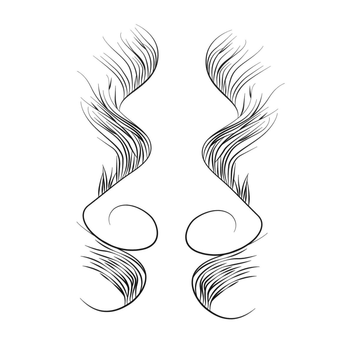 Temporary Baby Hair Edge Tattoo Stickers For Women Girls Hair C