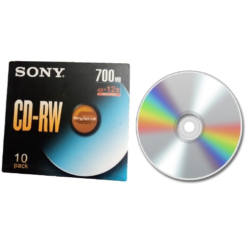CD-RW Printable - Pack Of 10pcs - 700MB