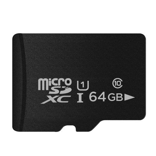 64GB High Speed Class 10 Micro SD(TF) Memory Card From Taiwan, Write: 8mb/s, Read: 12mb/s (100% Real Capacity)(Black)