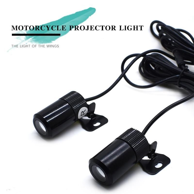 Motorcycle Projector Light Cree LED Chassis Lights Motor Projector Light Cool Decorative Lights 12V White /Red/Blue Fit All Cars