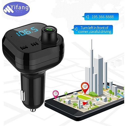 BT62 Handsfree Wireless Bluetooth FM Transmitter LCD MP3 Player USB Charger Car Kit By HT