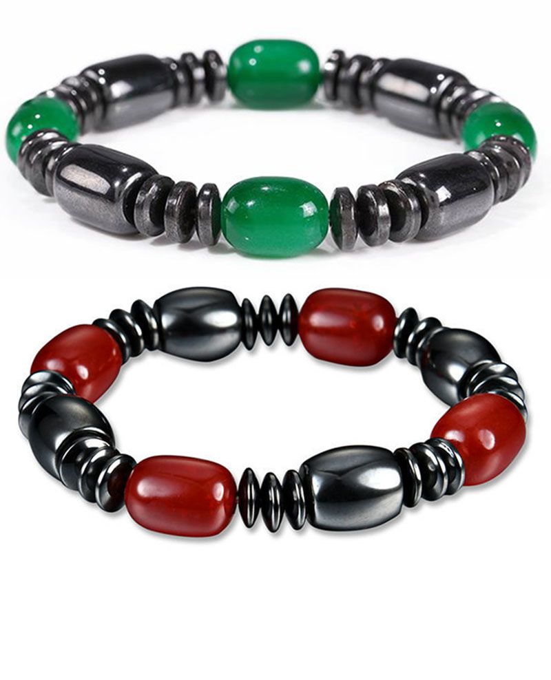 Men's Double Magnetic Therapy Bracelets