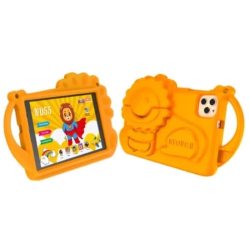 Kd55 Kids Tablet - 8" - 8GB RAM - 256GB ROM - Dual Sim - Android 12 - 8000mah - Yellow