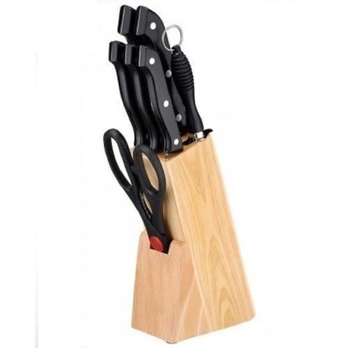 Knife Set With Sharpener - 8 Pieces