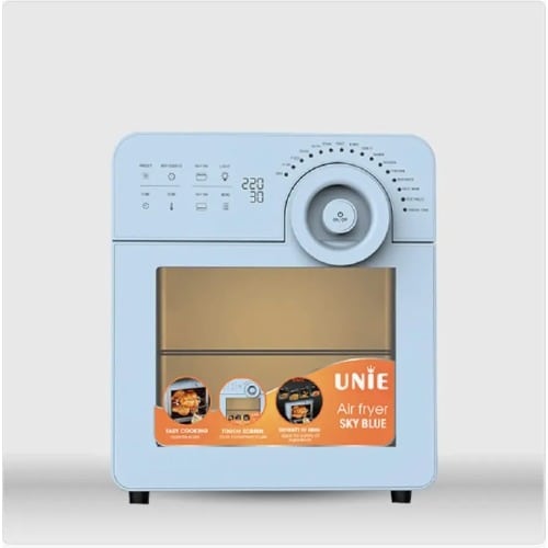 Unie Air Fryer Sky Blue - 4.5L - 1700W - Touch Panel