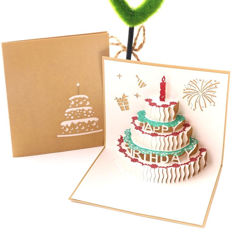 2 PCS Birthday Card