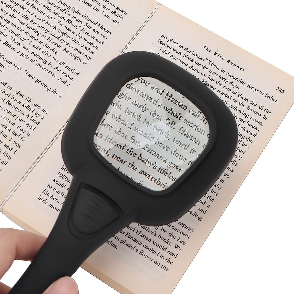 30X Portable Large Magnifier With 6 LED Lights