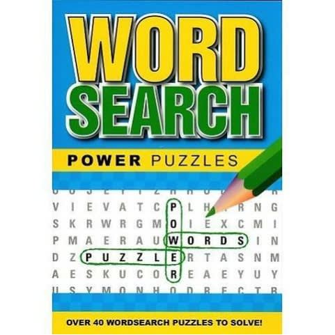 Word Search Power Puzzles Blue