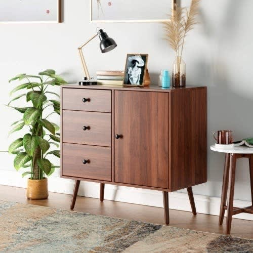 Wide Dresser With 3 Chest Drawers  & 1 Side Cabinet