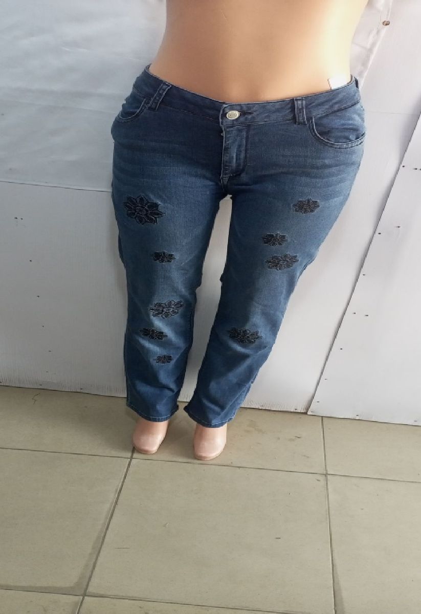 Miss Forty Casual Straight Ladies Jeans Trouser -Blue