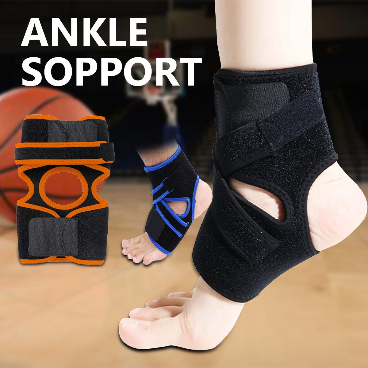 1Pcs OK Cloth Ankle Breathable Outdoor Activities Protector Basketball Elastic Guard Blue